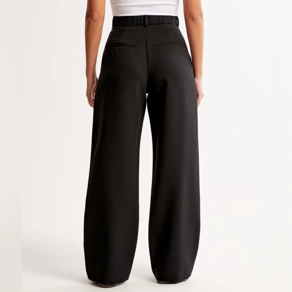 Abercrombie Curve Love Sloane Tailored Wide Leg Pant - Picture 2 of 3